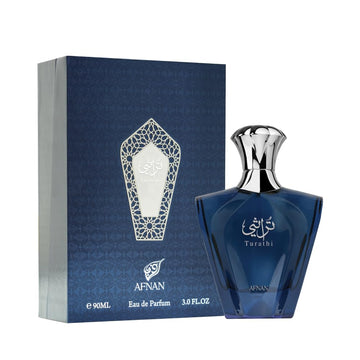 Afnan Turathi Blue 3.0 fl oz / 90 ml – Luxury Long Lasting Woody Fresh Perfume for Men