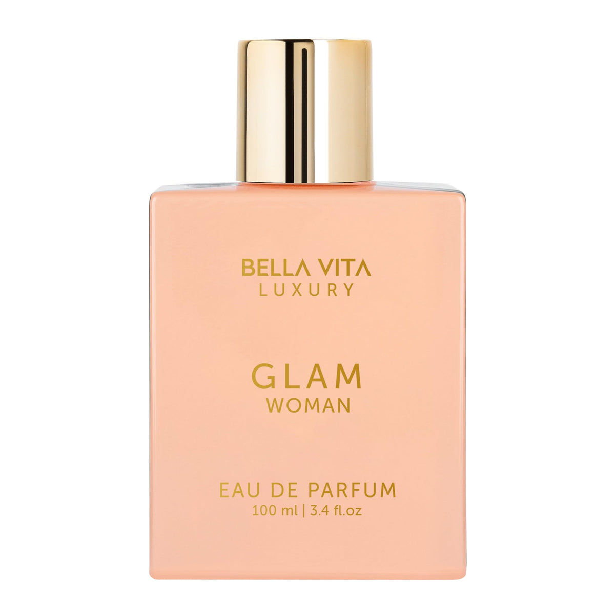 Bellavita Luxury Glam Eau de Parfum | 100 ml (3.4 fl.oz.) | Perfume for Women | White Floral, African Orange, Jasmine,