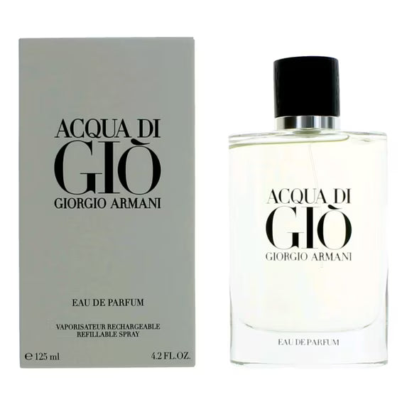 Giorgio Armani Acqua di Giò Refillable 4.2 oz (125 ml) for Unisex – Authentic Luxury Fragrance | Free USA Shipping
