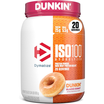Dymatize x Dunkin' Glazed Donut ISO100 Whey Protein Powder